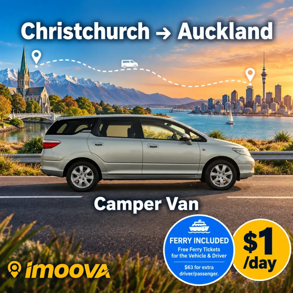 Camper Van relocation from Christchurch to Auckland
