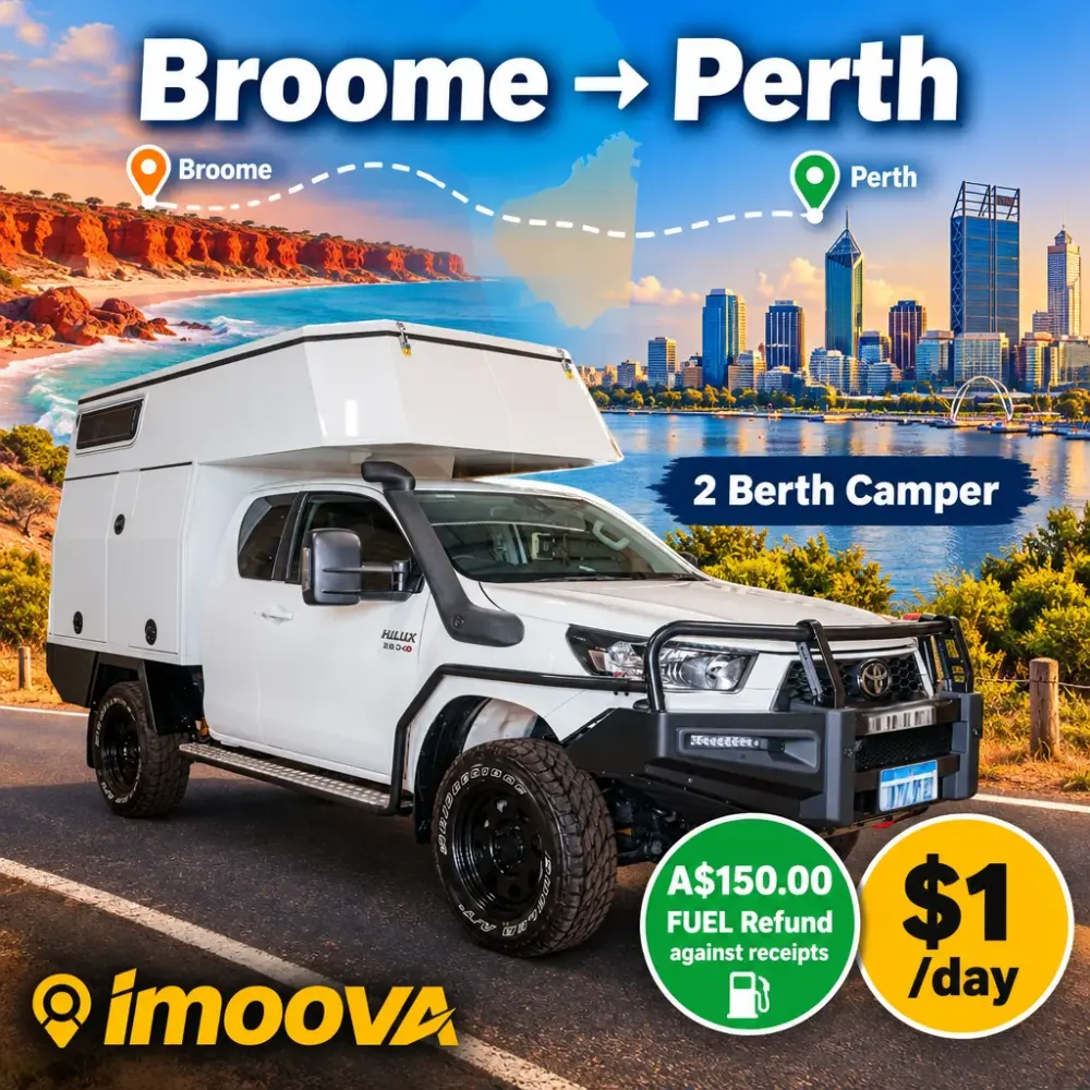 2 Berth Camper relocation from Broome to Perth