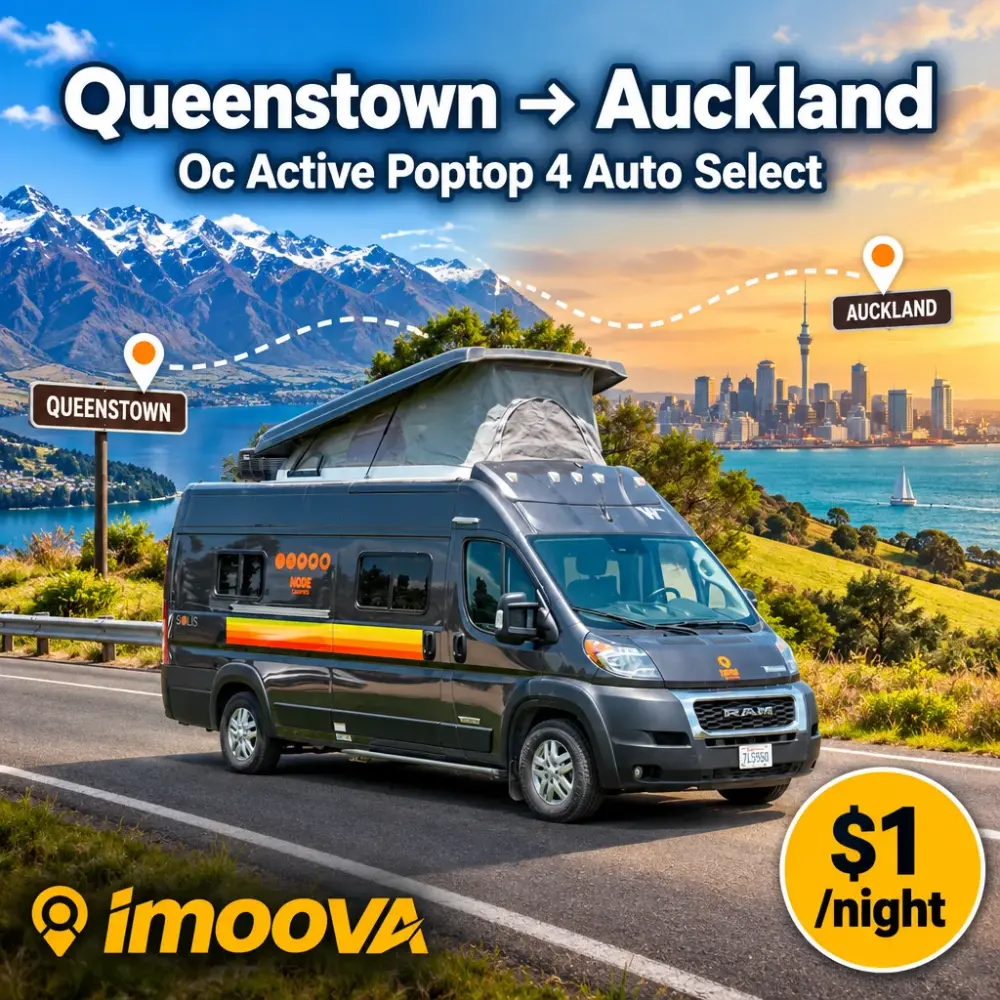 Oc Active Poptop 4 Auto Select relocation from Queenstown to Auckland