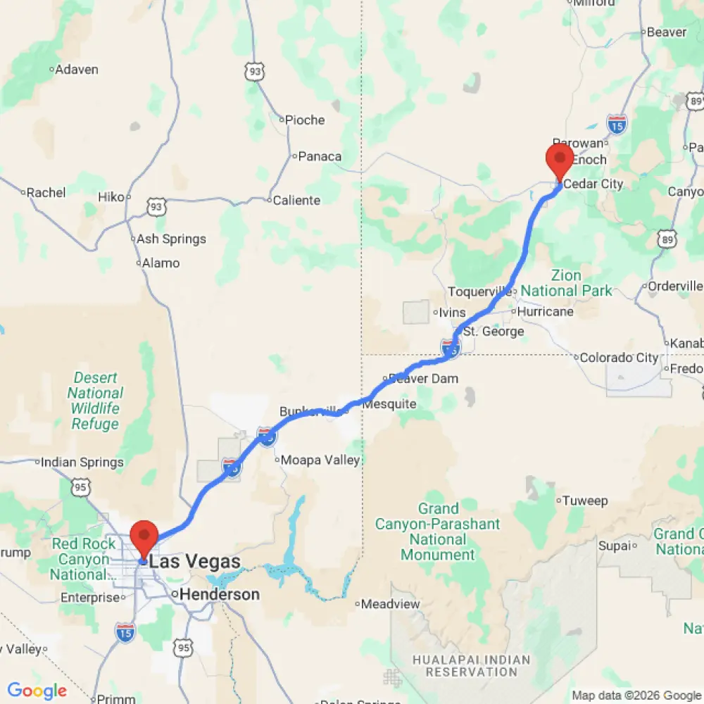 Comfort Standard Select relocation from Cedar City to Las Vegas
