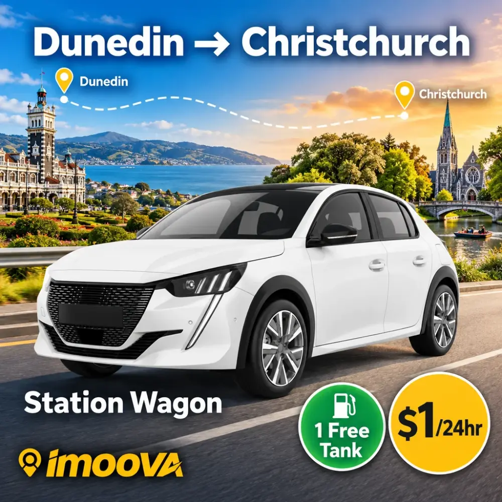 Station Wagon - Dunedin to Christchurch