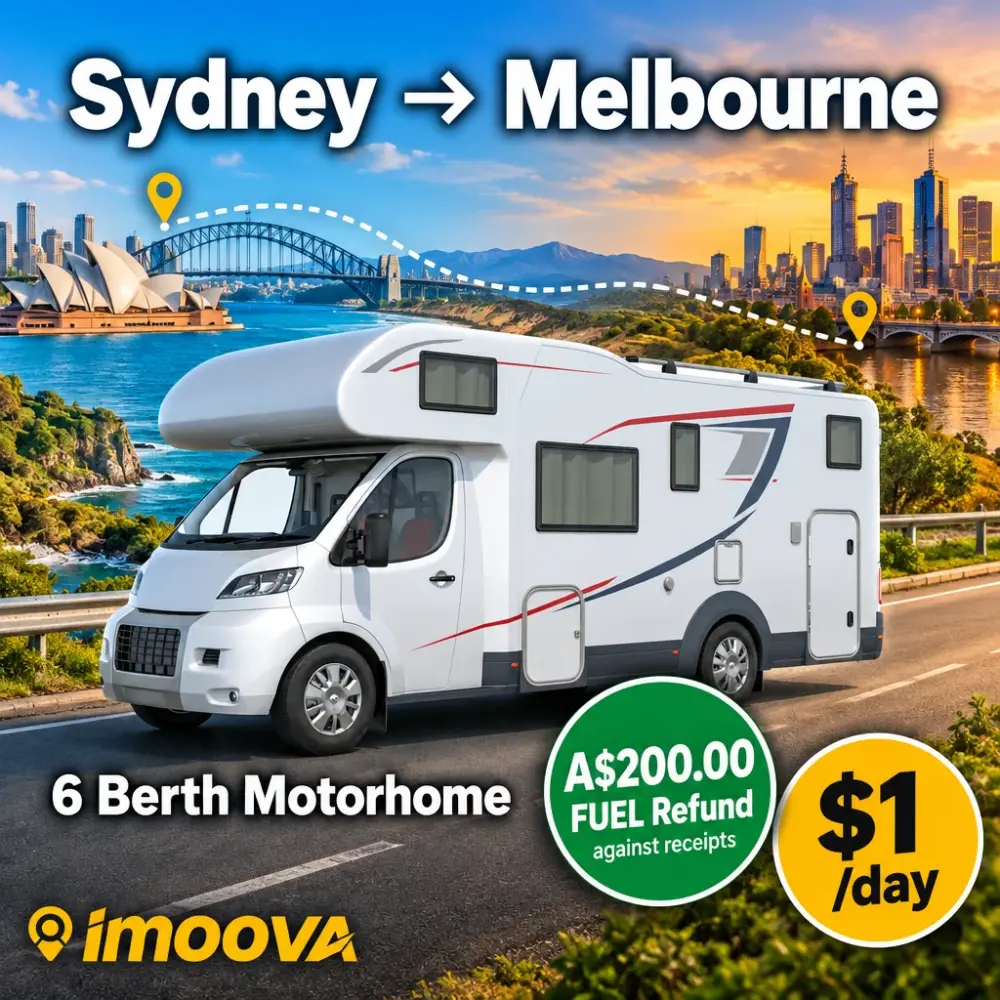 6 Berth Motorhome relocation from Sydney to Melbourne