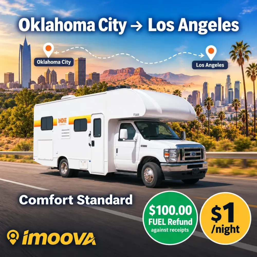 Comfort Standard Umzug von Oklahoma City nach Los Angeles