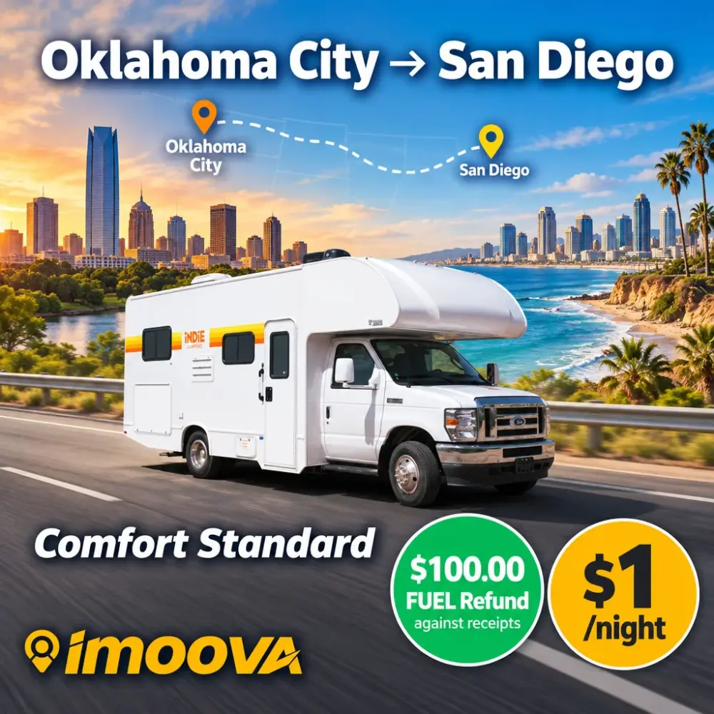 Comfort Standard Umzug von Oklahoma City nach San Diego
