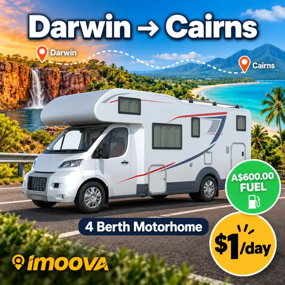 4 Berth Motorhome relocation from Darwin to Cairns