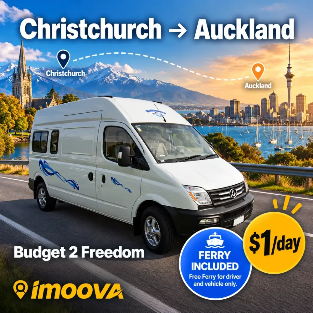 Budget 2 Freedom relocation from Christchurch to Auckland