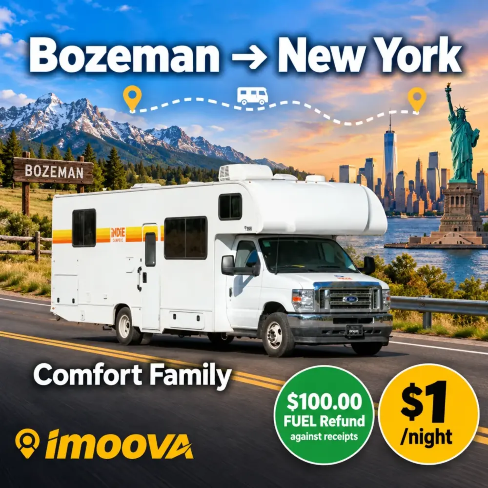 Comfort Family 从 Bozeman 到 New York 的搬迁