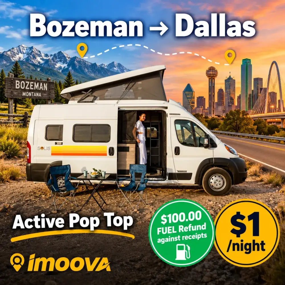 Active Pop Top relocation from Bozeman to Dallas
