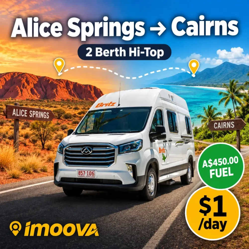 2 Berth Hi-Top relocation from Alice Springs to Cairns