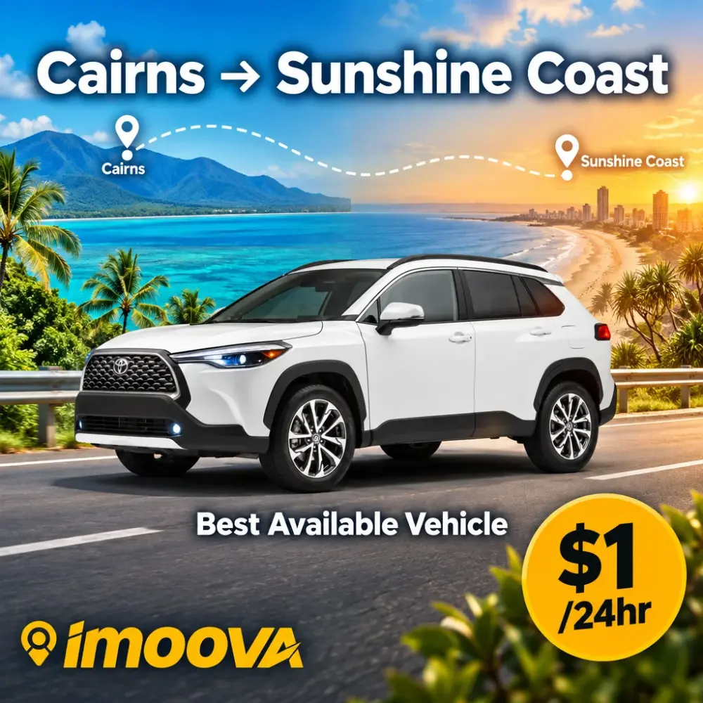 Best Available Vehicle relocation from Cairns to Sunshine Coast