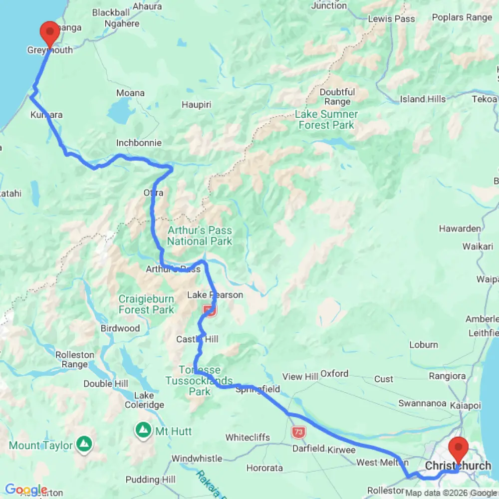 Station Wagon relocation from Greymouth to Christchurch