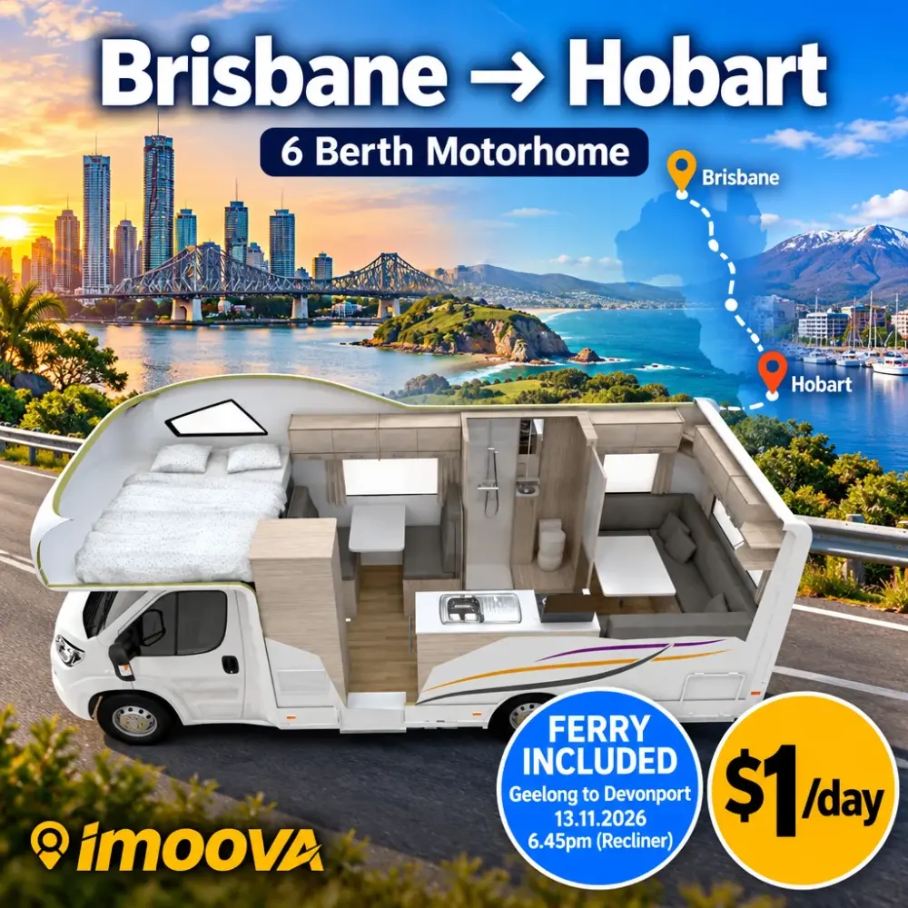 6 Berth Motorhome relocation from Brisbane to Hobart