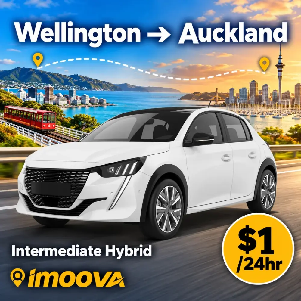 Intermediate Hybrid の Wellington から Auckland への移動