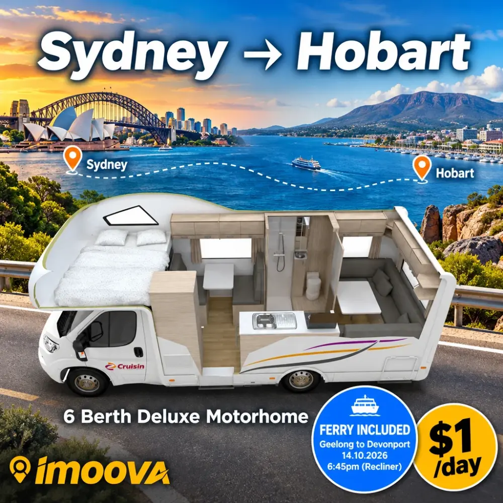 Trasloco di 6 Berth Deluxe Motorhome da Sydney a Hobart