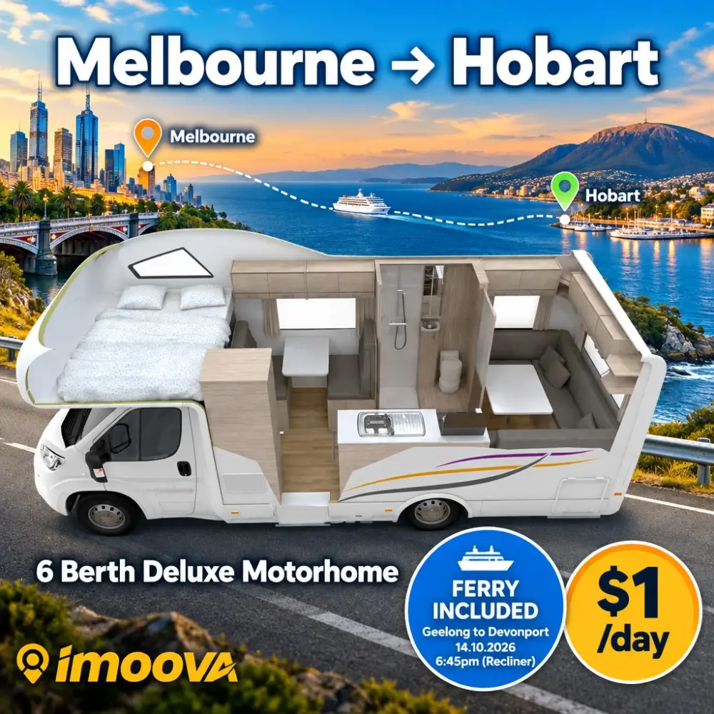 Trasloco di 6 Berth Deluxe Motorhome da Melbourne a Hobart
