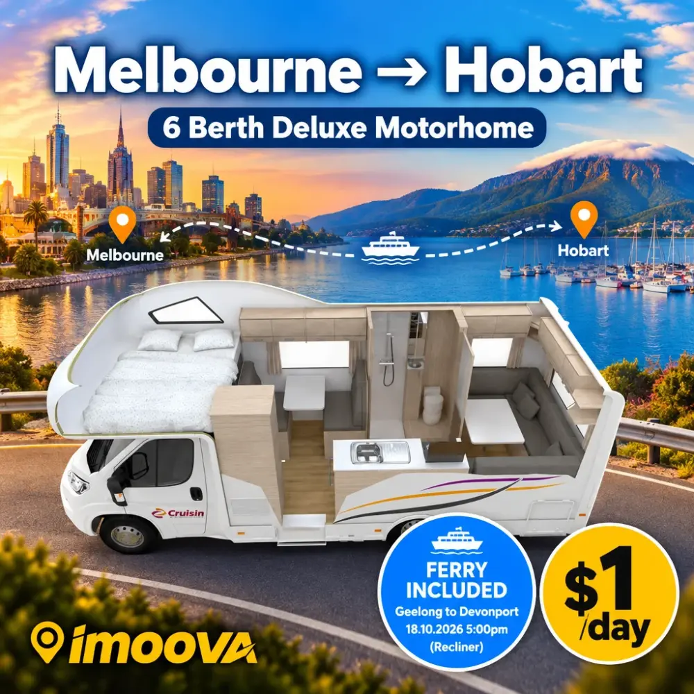 Trasloco di 6 Berth Deluxe Motorhome da Melbourne a Hobart
