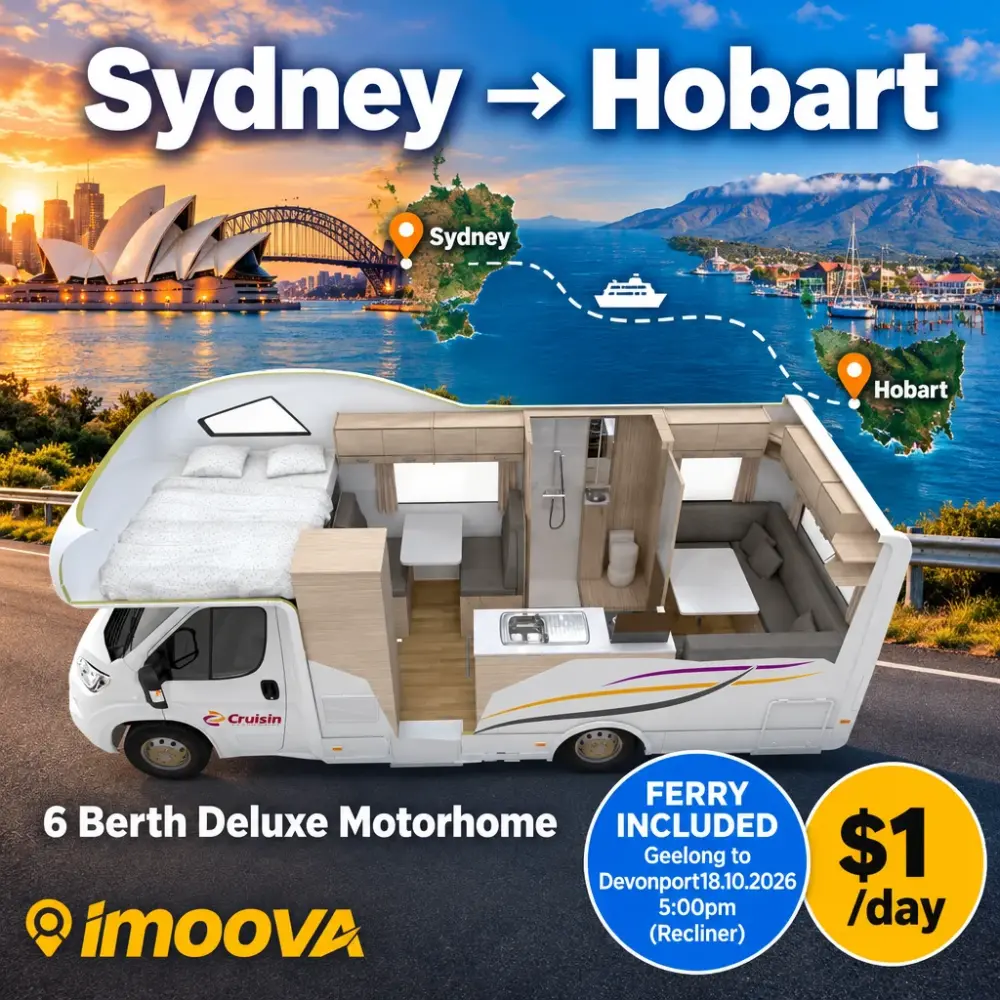 Trasloco di 6 Berth Deluxe Motorhome da Sydney a Hobart
