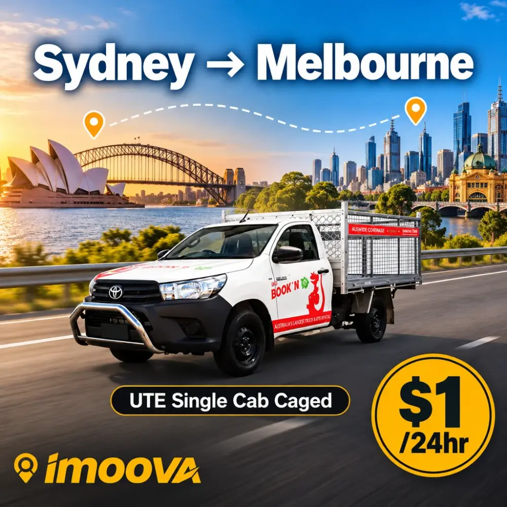 UTE Single Cab Caged relocation from Sydney to Melbourne
