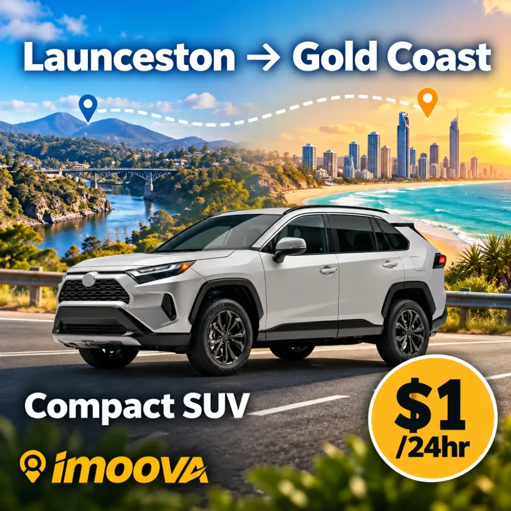 Compact SUV relocation from Launceston to Gold Coast