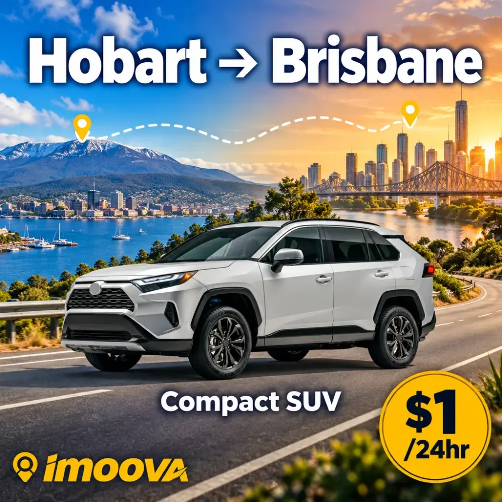 Compact SUV relocation from Hobart to Brisbane