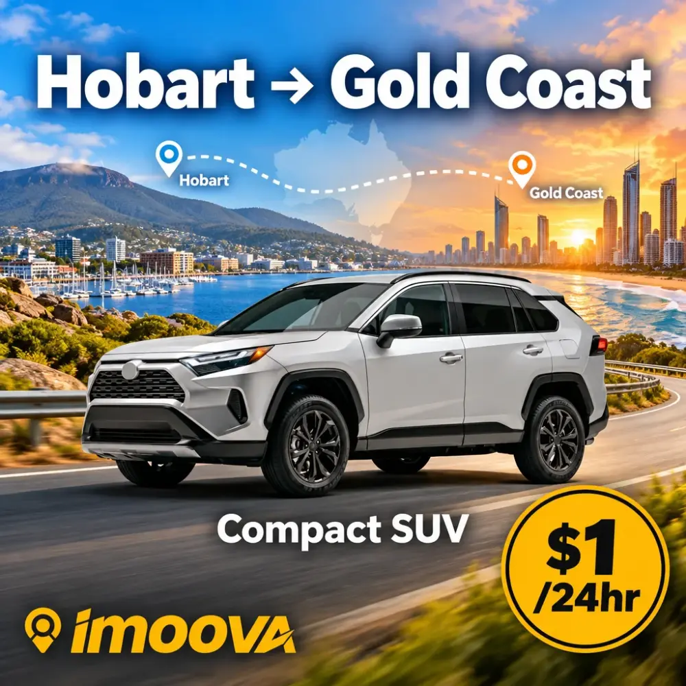 Compact SUV relocation from Hobart to Gold Coast