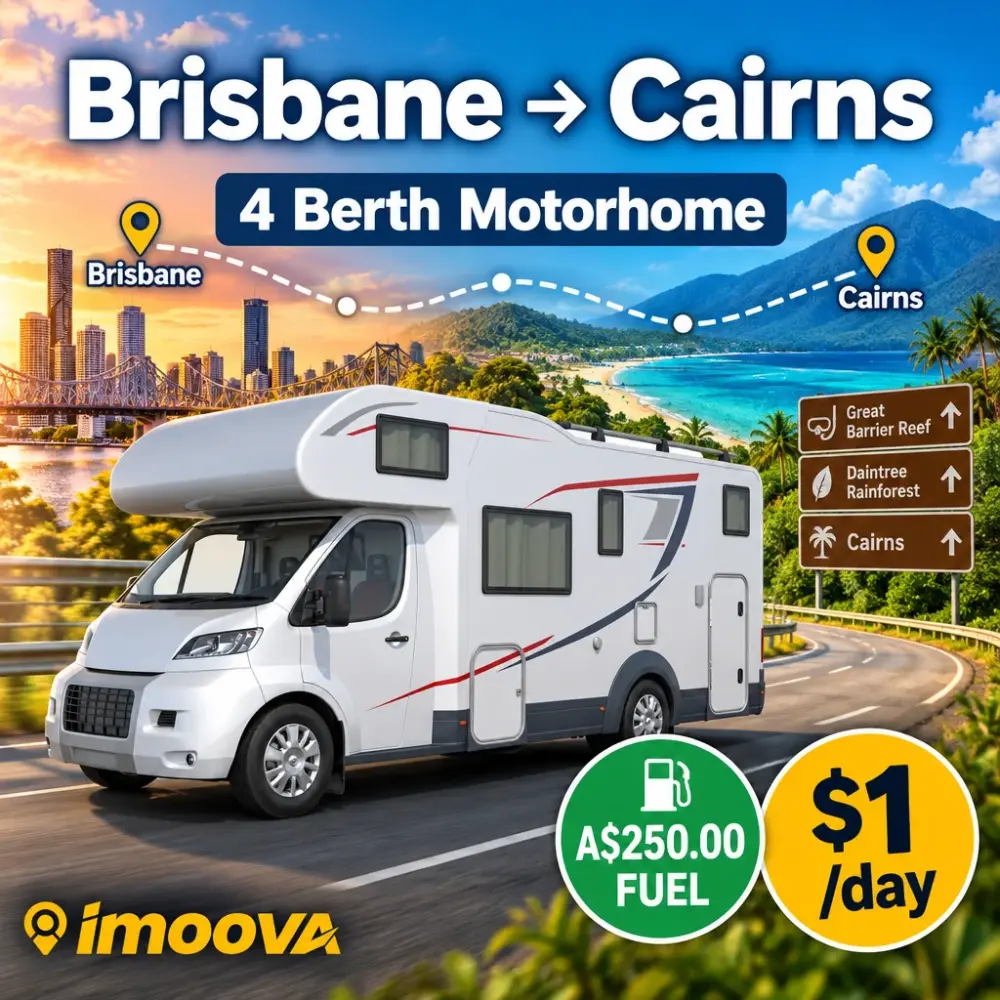 4 Berth Motorhome relocation from Brisbane to Cairns