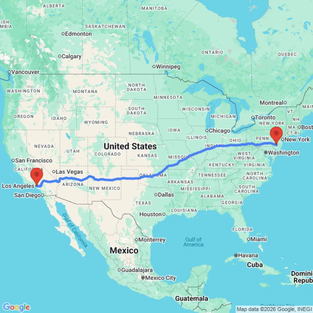 2 Berth Campervan relocation from Los Angeles to Philadelphia