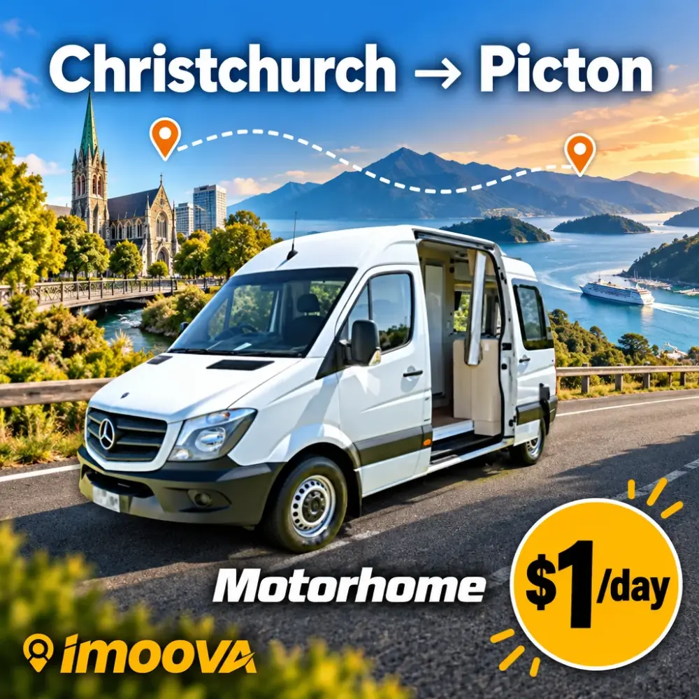 Motorhome Umzug von Christchurch nach Picton