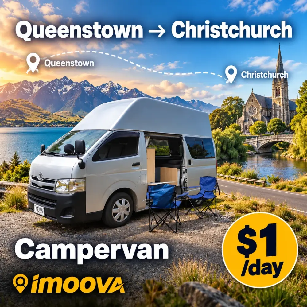 Campervan relocation from Queenstown to Christchurch