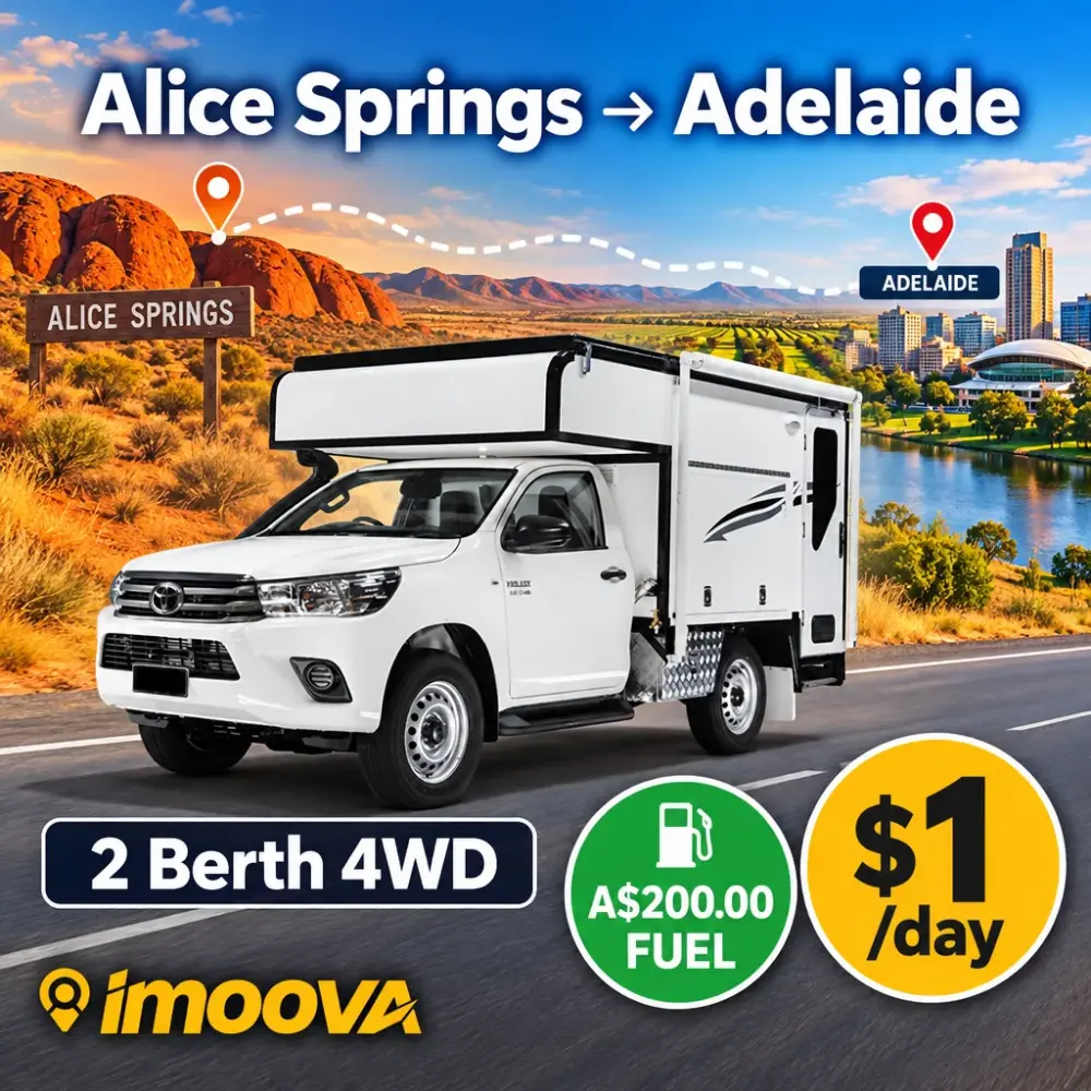 Trasloco di 2 Berth 4WD da Alice Springs a Adelaide