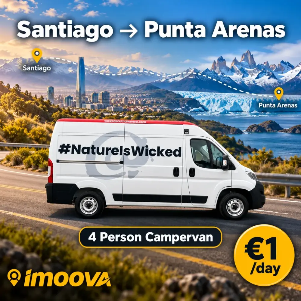 4 Person Campervan Umzug von Santiago nach Punta Arenas
