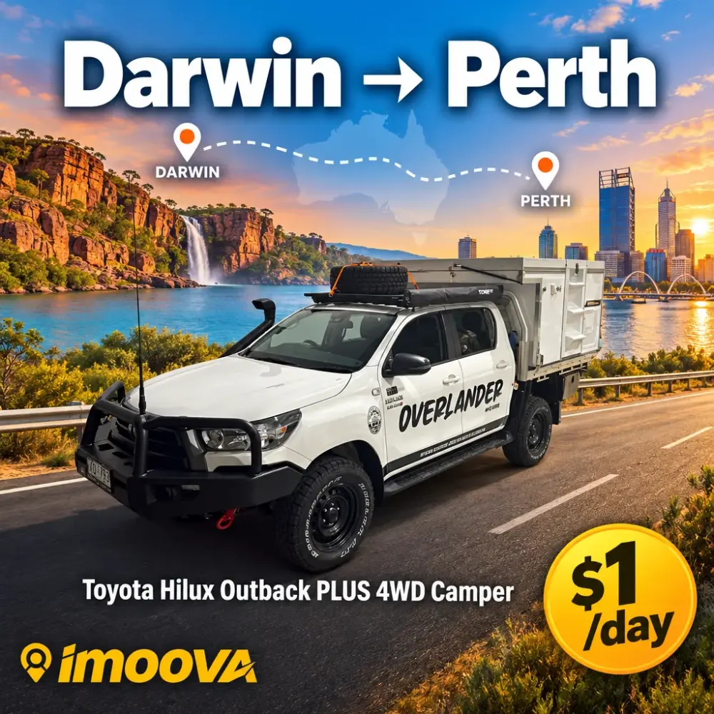 Toyota Hilux Outback PLUS 4WD Camper relocation from Darwin to Perth