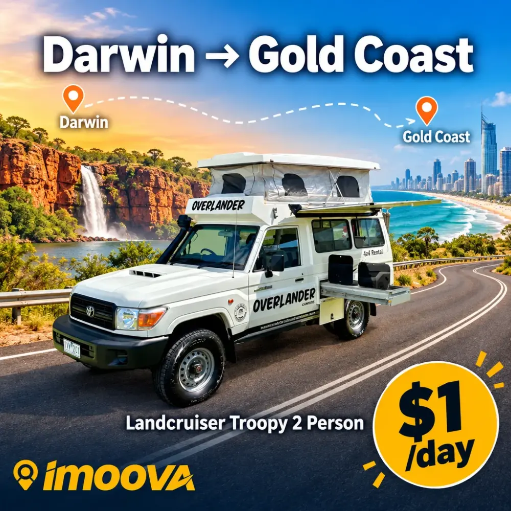 Landcruiser Troopy 2 Person relocation from Darwin to Gold Coast