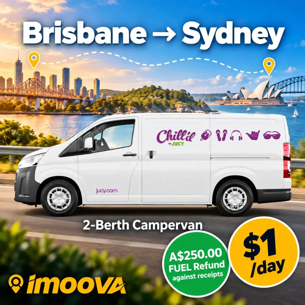 Reubicación de 2-Berth Campervan de Brisbane a Sydney