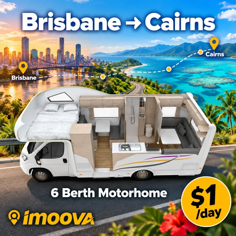 6 Berth Motorhome relocation from Brisbane to Cairns