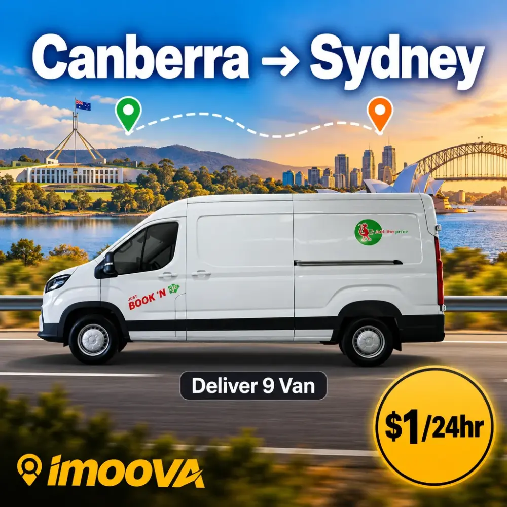 Deliver 9 Van relocation from Canberra to Sydney
