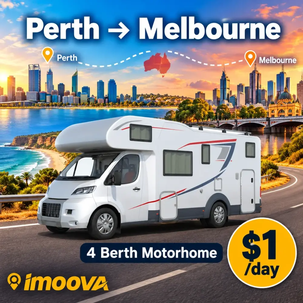 Relocalisation de 4 Berth Motorhome de Perth à Melbourne