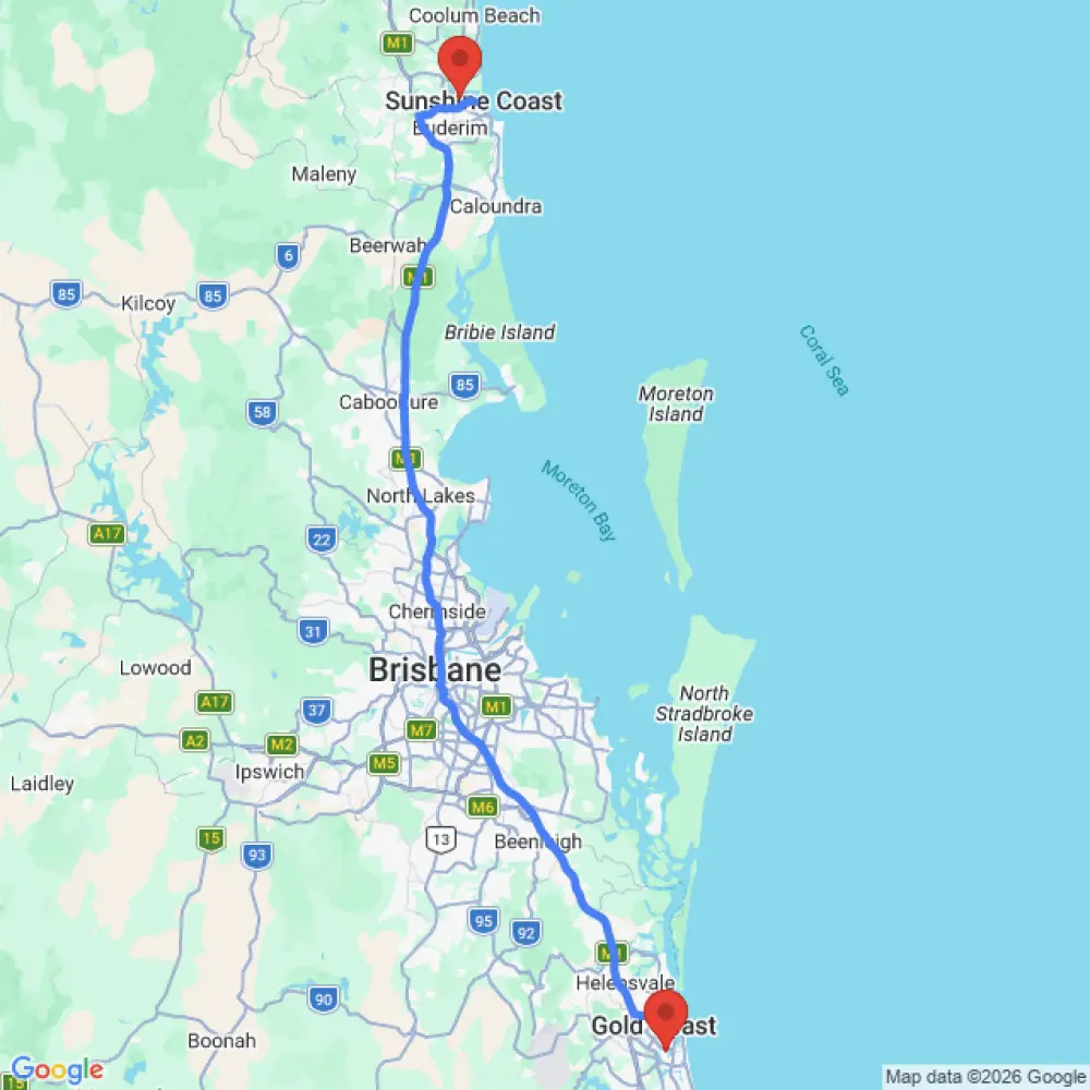 Best Car Available relocation from Sunshine Coast to Gold Coast
