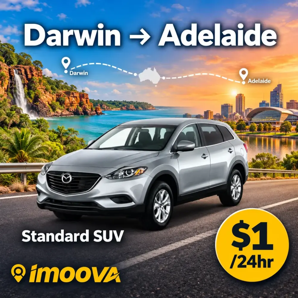 Standard SUV relocation from Darwin to Adelaide