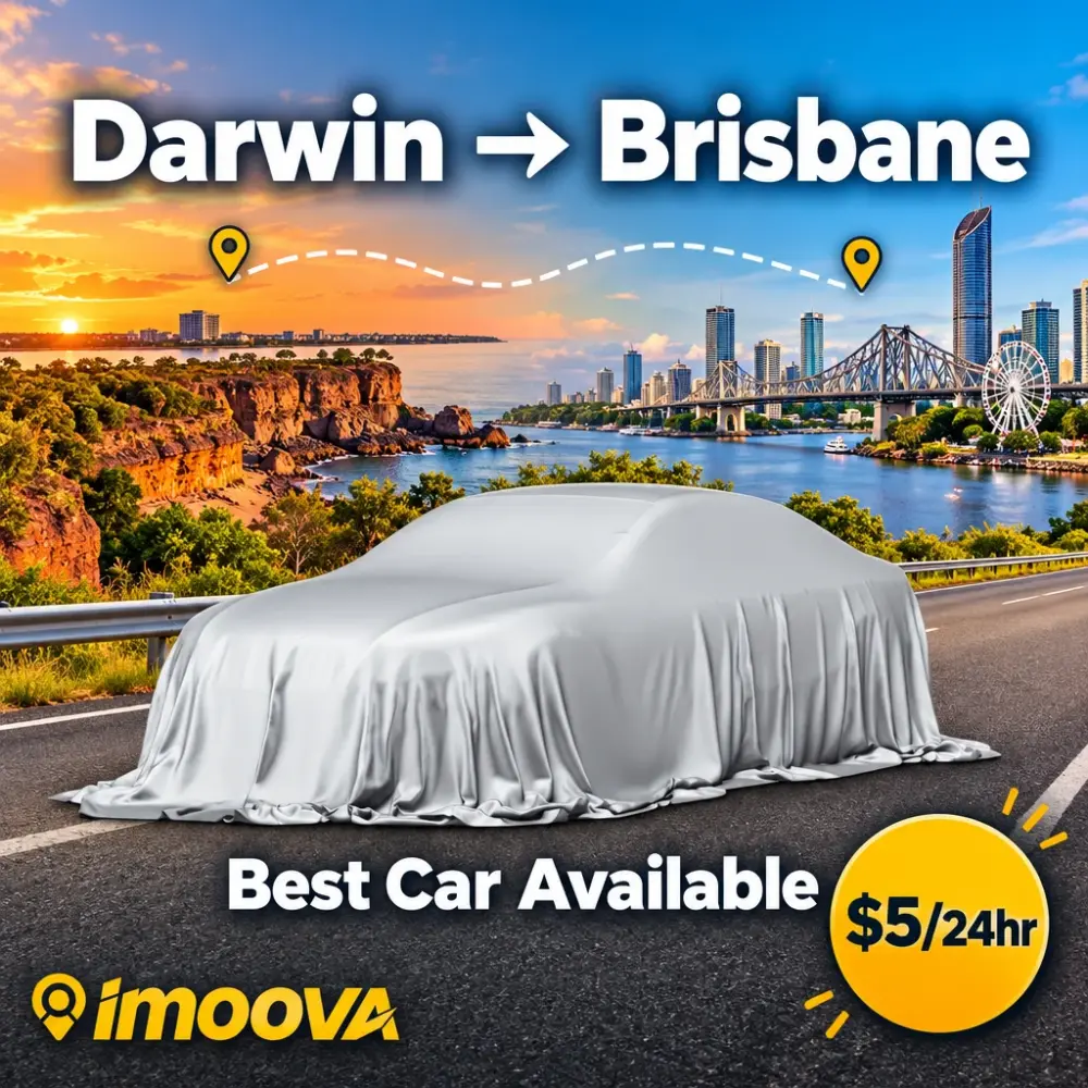 Best Car Available relocation from Darwin to Brisbane