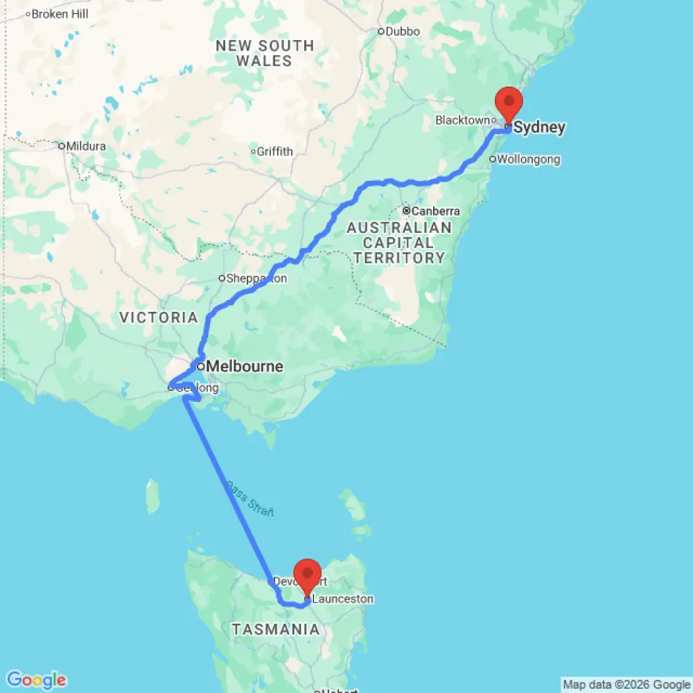 Compact Car relocation from Launceston to Sydney