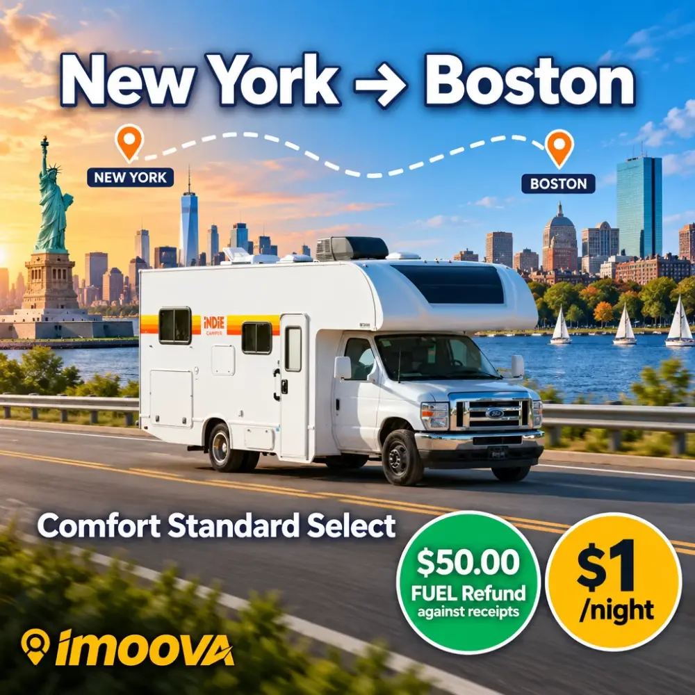 Relocalisation de Comfort Standard Select de New York à Boston