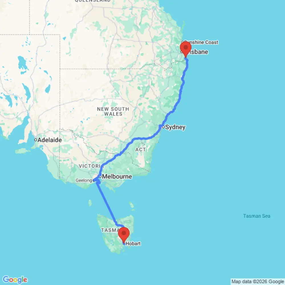 Compact Car relocation from Hobart to Gold Coast