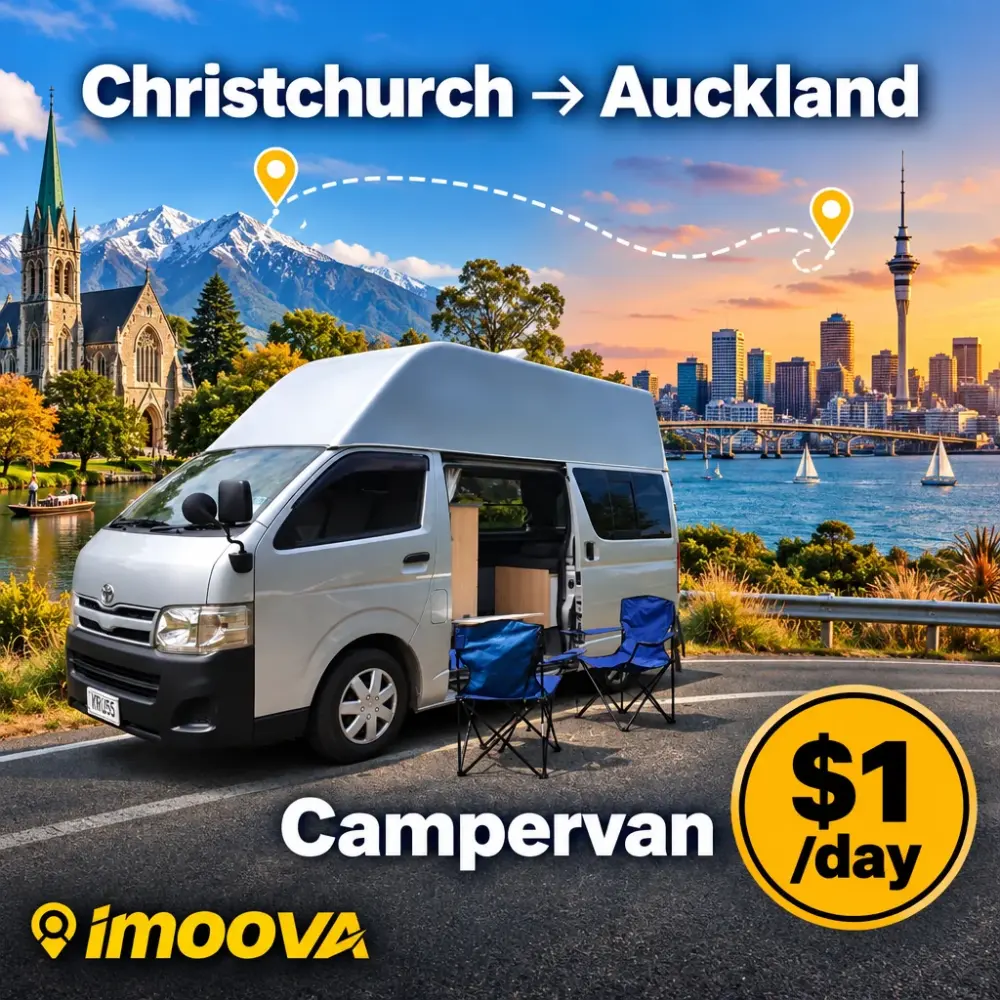 Campervan relocation from Christchurch to Auckland