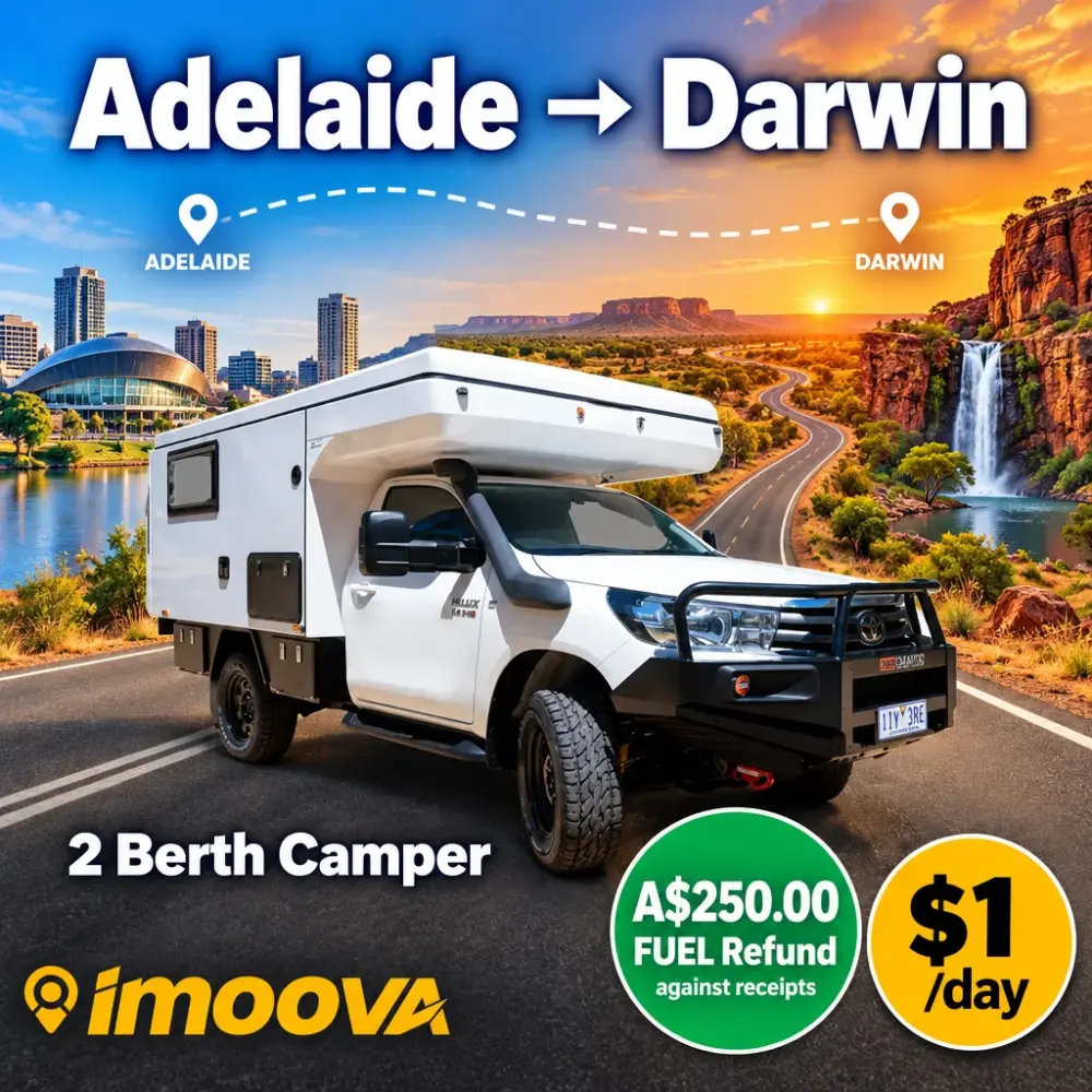 2 Berth Camper relocation from Adelaide to Darwin