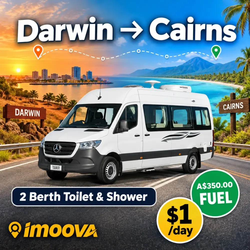 2 Berth Toilet & Shower Umzug von Darwin nach Cairns