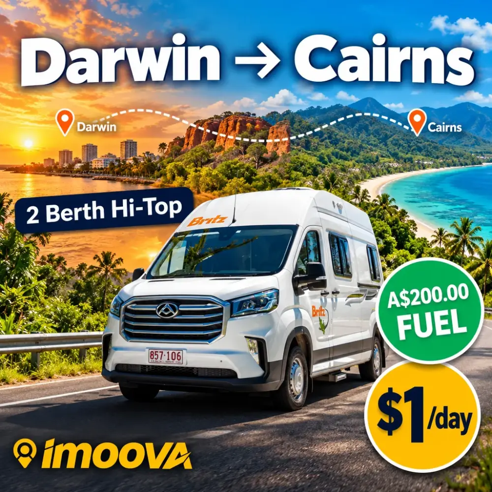 2 Berth Hi-Top Umzug von Darwin nach Cairns