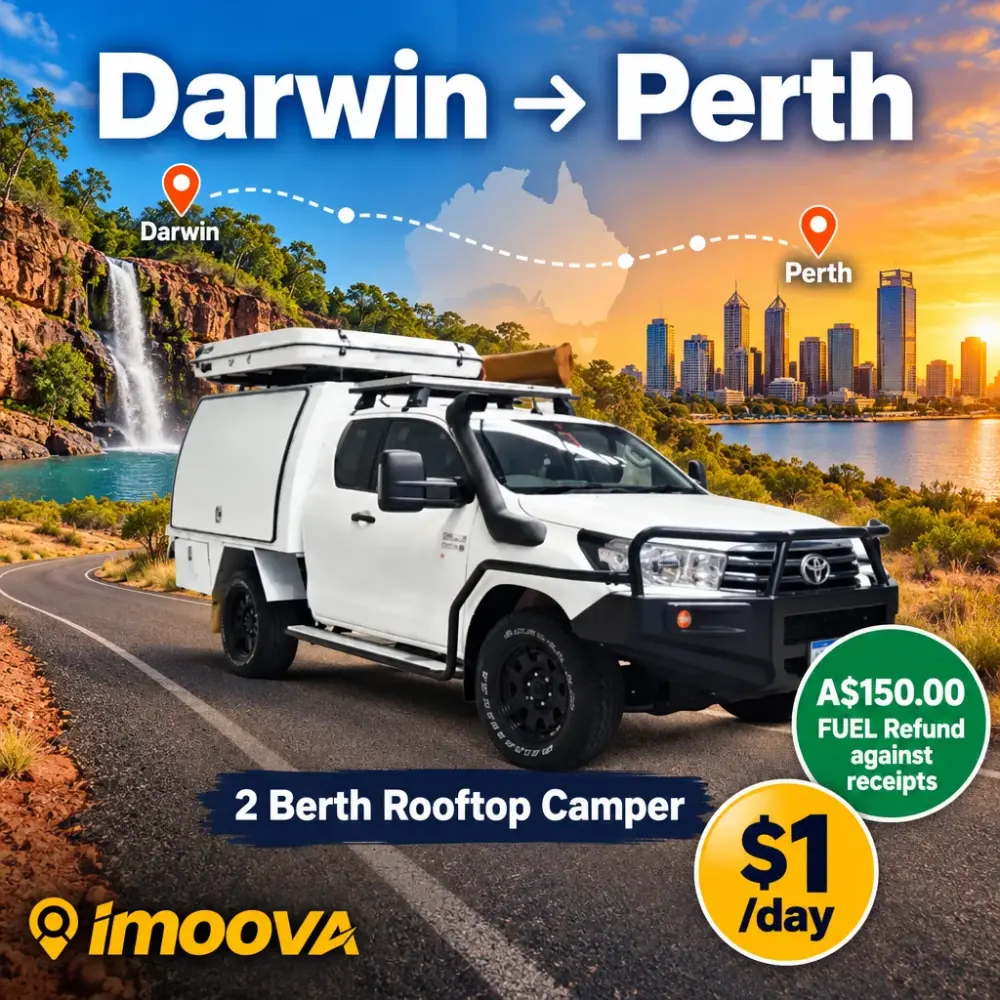 2 Berth Rooftop Camper relocation from Darwin to Perth