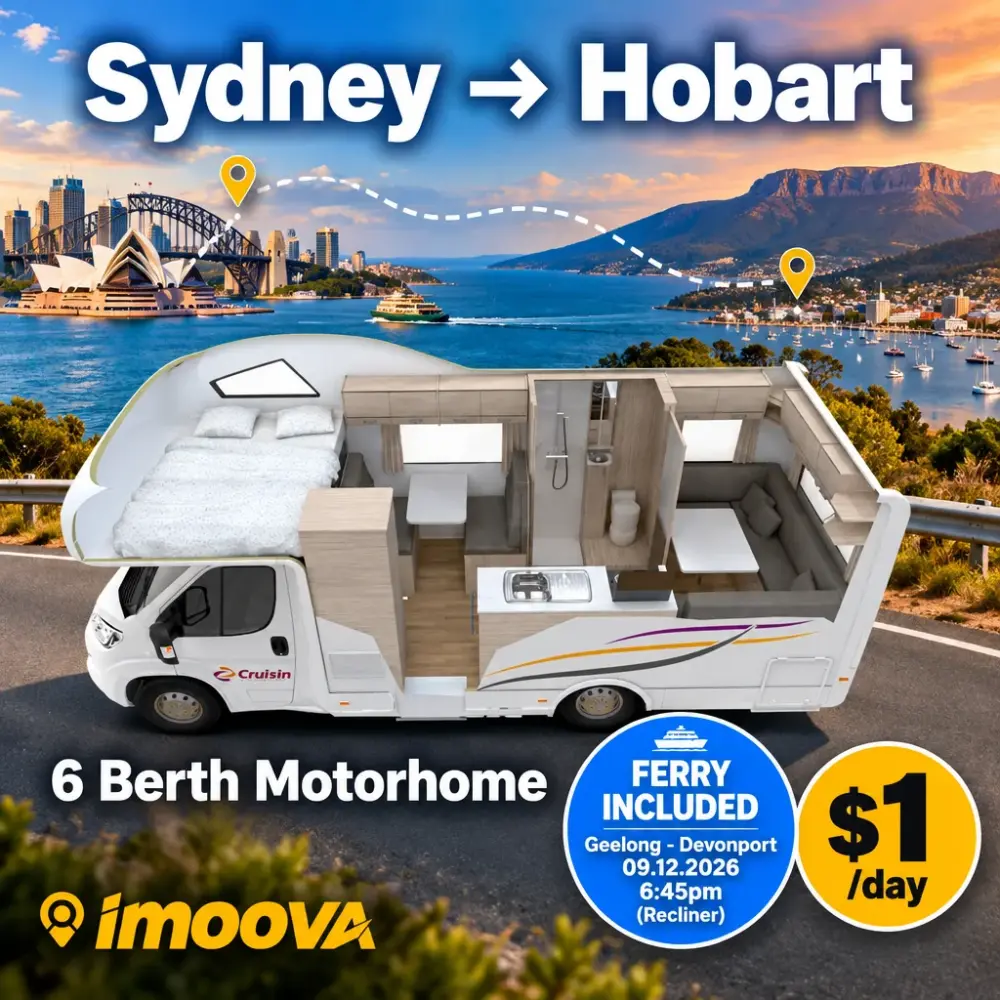 6 Berth Motorhome relocation from Sydney to Hobart
