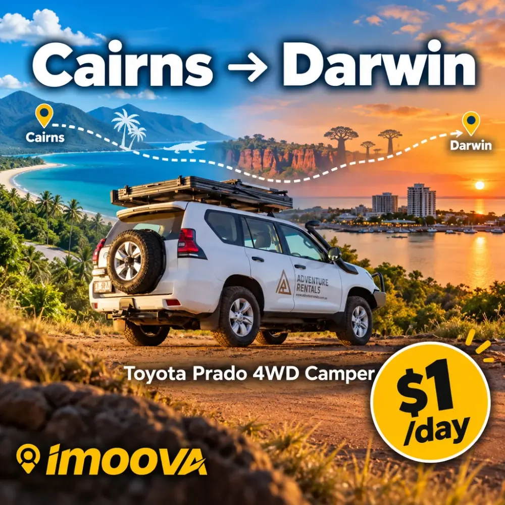 Toyota Prado 4WD Camper relocation from Cairns to Darwin